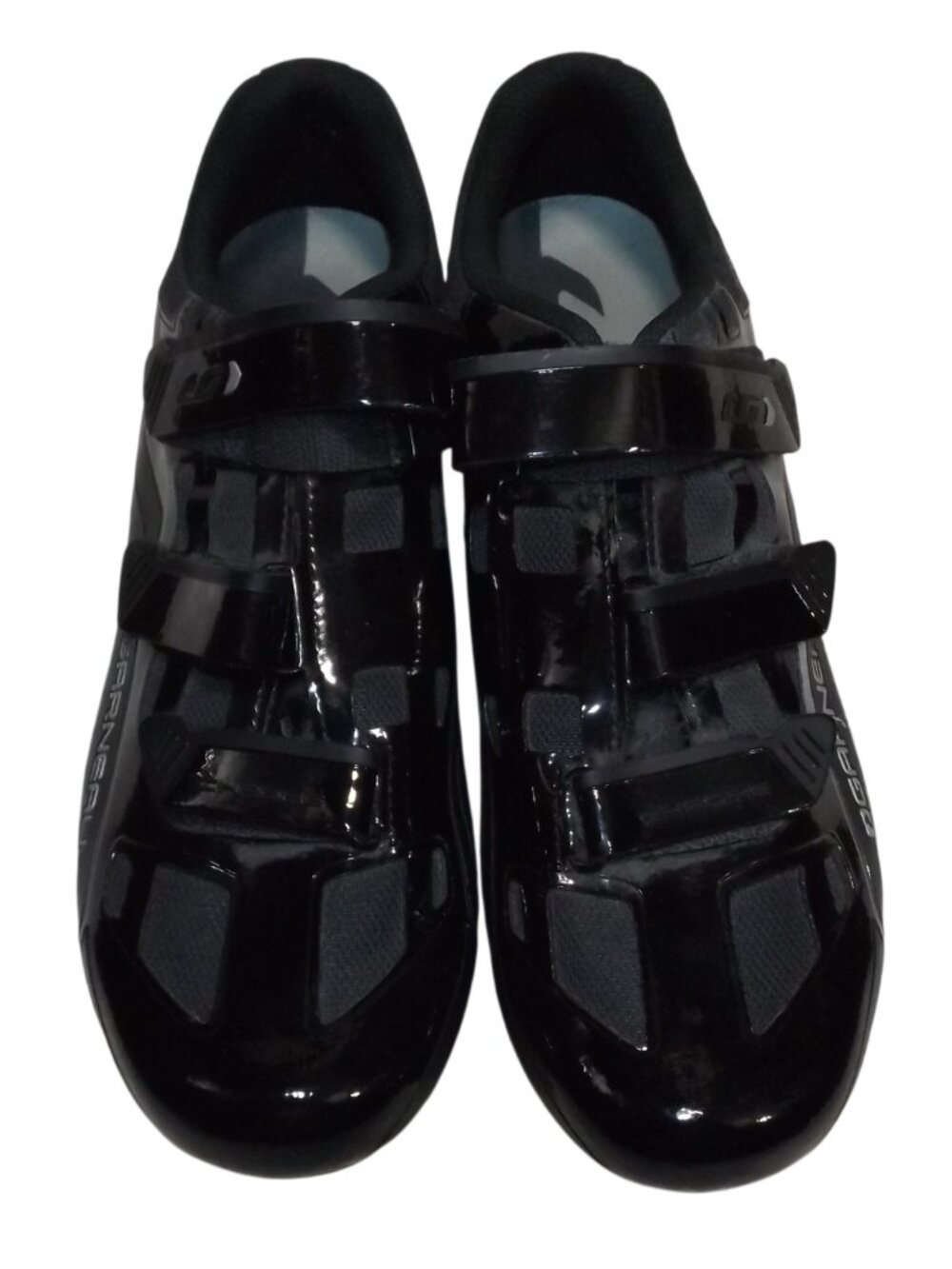 GARNEAU Chrome Cycling Shoes, 11.5, Shiny Black, Hook/Loop Closure, Shimano Clip
